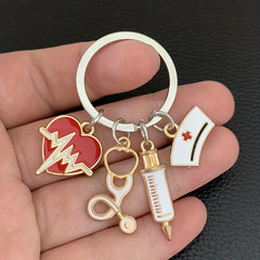 Medical Rescue Personnel Key Ring with Creative Design