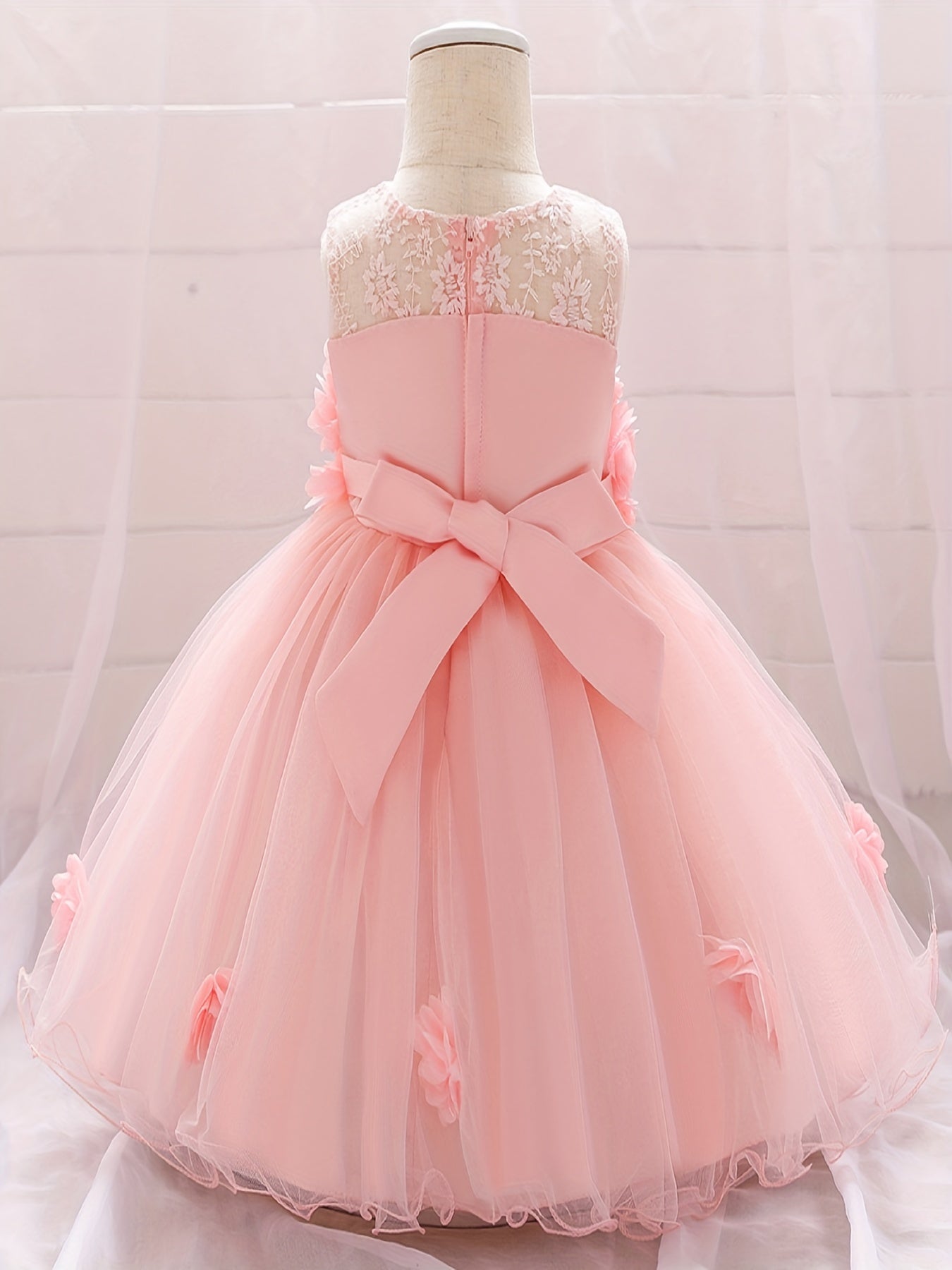 Flower Embroidered Princess Dress for Girls