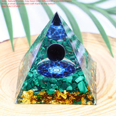 Orgone Pyramid with Amethyst Crystal Ball