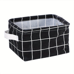 Mini Storage Basket Organizer For Makeup Book Baby Toy Canvas Bag