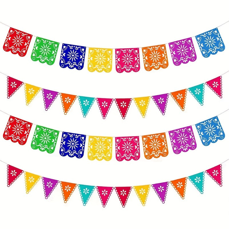 Mexican Flag Pinata Theme Carnival Party Banner Of The Dead Decor