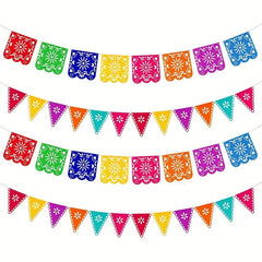 Mexican Flag Pinata Theme Carnival Party Banner Of The Dead Decor