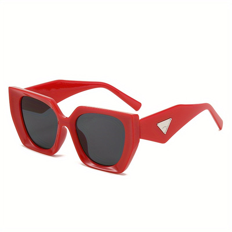 Men's UV Protection Polygonal Frame Sunglasses Retro Style