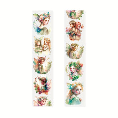 Castle Series Retro Flower Room Elf Girl PET Tape