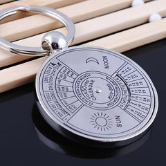 Mini Unique 50 Years Perpetual Calendar Key Chain