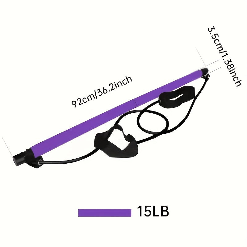 Portable Purple Pilates Stretching Sticks Kit