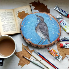 2pcs Unfinished Natural Wood Slices 8 89 10 16 Cm Craft Wood Kit