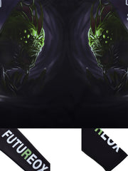 Men's Monster Pattern Compression Shirt & Pants Set for Outdoor Activities