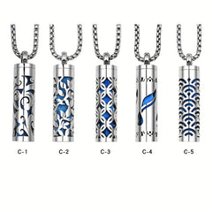 Aromatherapy Diffuser Necklace Stainless Steel Box Style