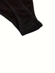 3 Sets Ribbed Bra & Panties Lingerie Set Women's Underwear