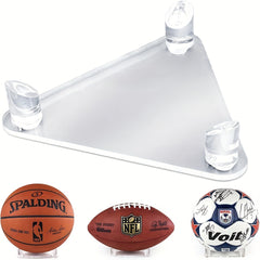 Acrylic Basketball Soccer Ball Stand Anti Slip Holders