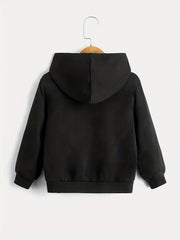 BOYS TRUCKS Letter Print Hooded Sweatshirt Spring Fall Kids Clothing