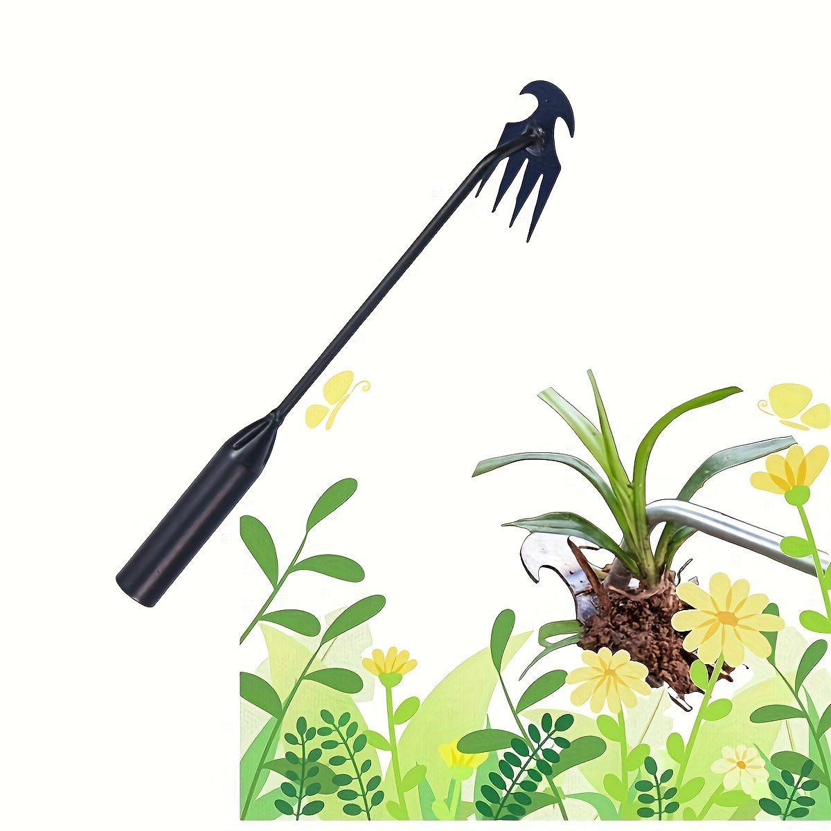 Weeding Tool Forged Long Handle Gardening Hand W