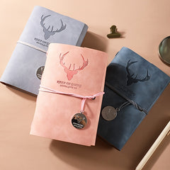 Deer Head Print A6 Hand Account Book