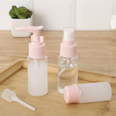 9pcs Travel Cosmetics Empty Bottle Set Spray Storage Accessories