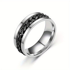 Hip Hop Style Rotatable Ring for Men