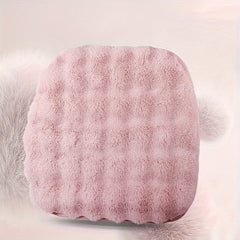 3pcs Plush Winter Warm Car Seat Cushion Set Non-slip Universal Seat Cushion