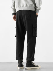 Men's Aa Pattern Print Cropped Cargo Pants
