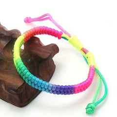 Adjustable Woven Bracelet Rope Chain Men's Women's Jewelry