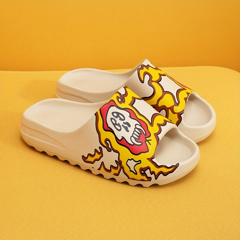 Men's Lightweight Open Toe Slippers for Shower Spring Summer