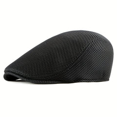 Men's Breathable Mesh Newsboy Cap for Driving