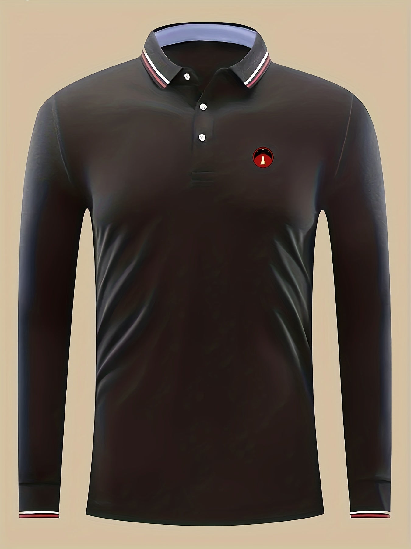 Rocket Print Men's Lightweight Polo Shirt
