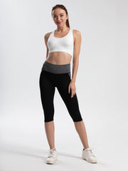 Mesh Stitching Yoga Leggings with Butt Lift & Sweat Absorption
