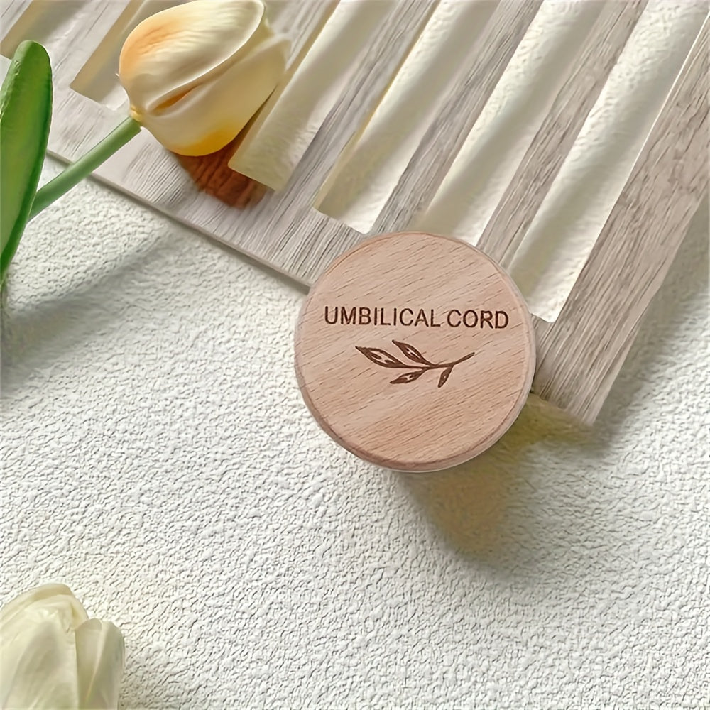 Umbilical Cord Wooden Keepsake Box Hair and Tooth Storage