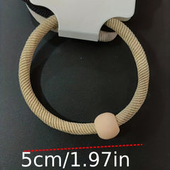 4pcs Beaded Hair Rope Ponytail Holder Hair Accessories