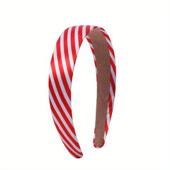 Striped Hair Hoop Wide Brim Headdress for Women