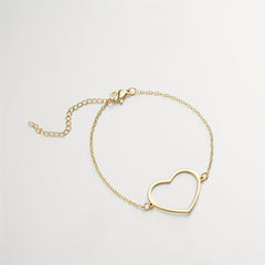 Men's Lightning Round Love Bracelet, Adjustable Charm