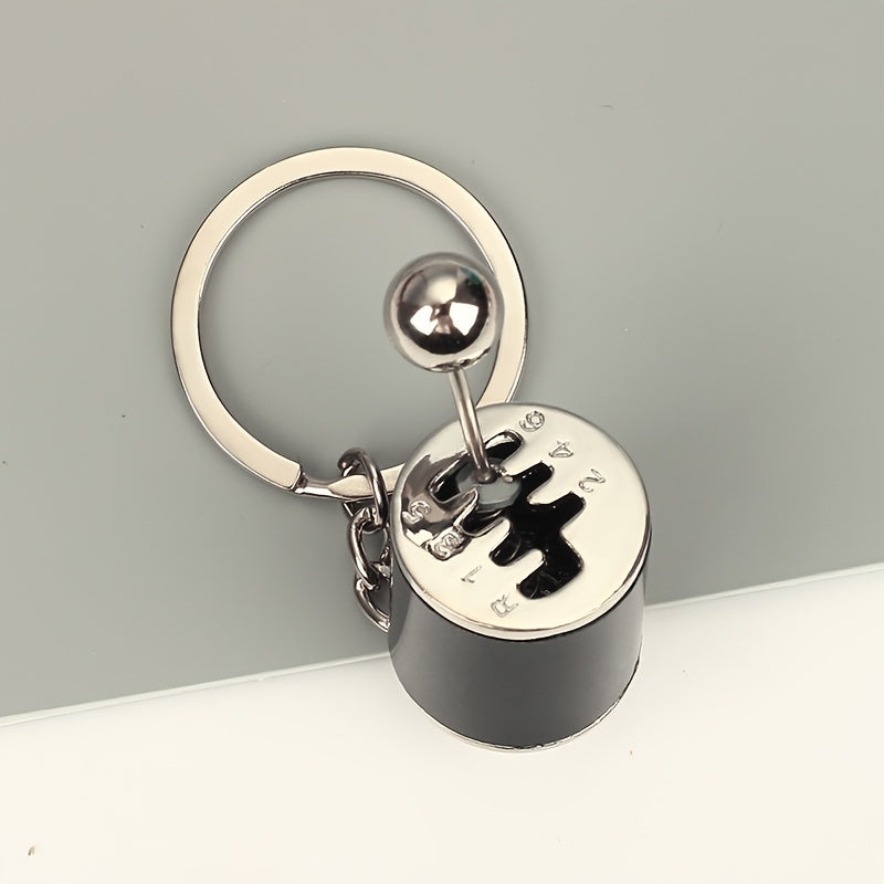 6 Speed Shifter Keychain Gear Box Key Chain Zinc Tuning Gear Pendant