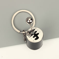 6 Speed Shifter Keychain Gear Box Key Chain Zinc Tuning Gear Pendant