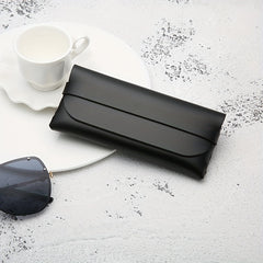 2PCS Soft Leather Glasses Case Sunglasses Protective Pouch