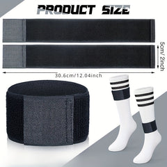 4pcs Football Knee Pads Adjustable Shin Immobilisers Sports Training