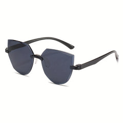 Rimless Cat Eye Sunglasses UV400