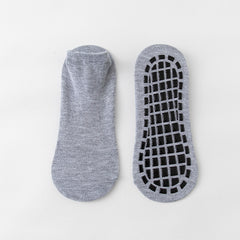 Solid Towel Bottom Yoga Socks Anti Slip Garters Grip Short Crew Socks