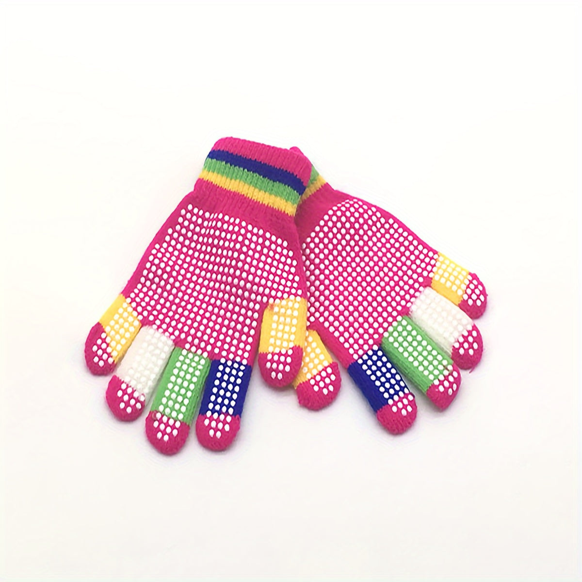 Anti slip Knitted Children's Gloves for Winter Sports