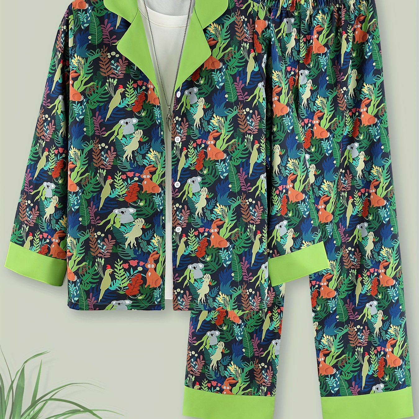 Floral Lounge Set Long Sleeve Top & Pants