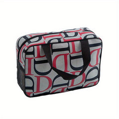 Letter Pattern Toiletry Bag Large Capacity Cosmetic Bag Makeup Storage Bag