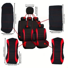 9pcs Car Seat Cover All Universal Seat Cover Car Seat Cover Protective Cover