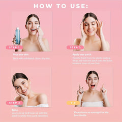 Acne Patch Pink Heart Shaped Hydrocolloid Acne Patches For Face