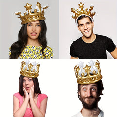 1 Pc Inflatable Crown Birthday Party Hat
