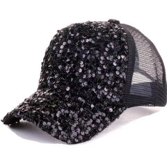 Sequin Baseball Cap Sun Hat for Kids