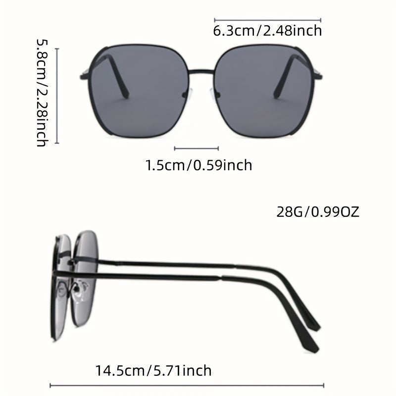 Oval Sunglasses Gradient Metal Sun Shades UV400