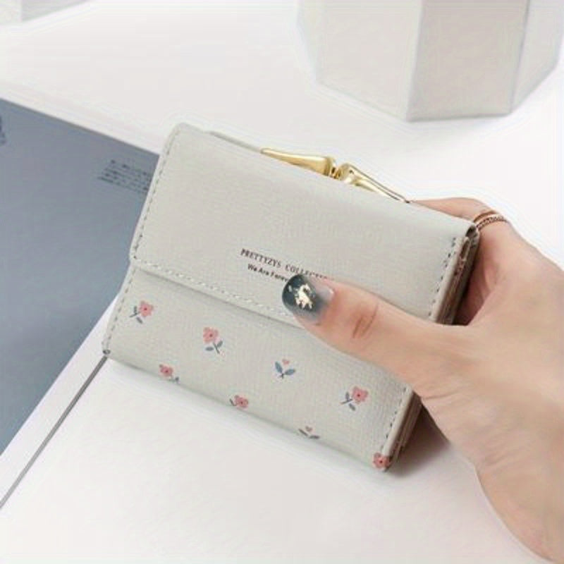 Flower Pattern Coin Purse Card Wallet Women's Clutch Bag