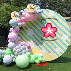 120pcs Balloon Garland Kit Macaron & Gold Confetti Balloons Party Decor
