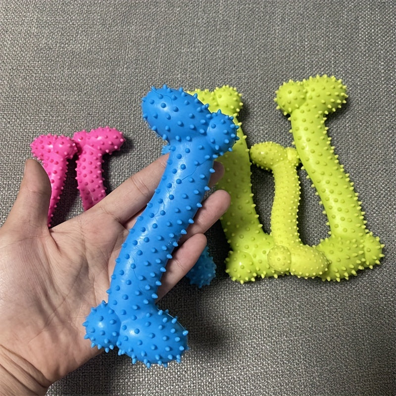 TPR Dog Chew Toy for Teeth Cleaning & Interactive Play Bone Shape