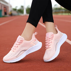 Women's Lightweight Mesh Running Shoes Breathable Lace Up Sneakers