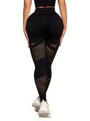 High Waist Ripped Leggings Sports Fitness Yoga Pants